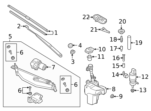 Wiper & Washer Components for 2019 Volkswagen Tiguan #6