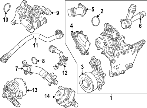 Water Pump for 2024 BMW X5 #0