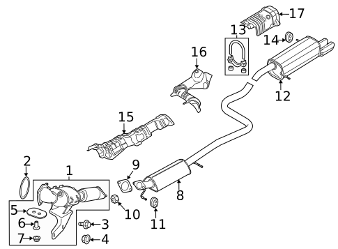 Exhaust Components for 2015 Ford Fiesta #1