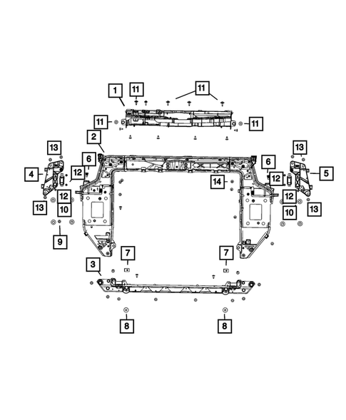 Radiator and Related Parts; Charge Air Cooler for 2022 Chrysler Pacifica #1