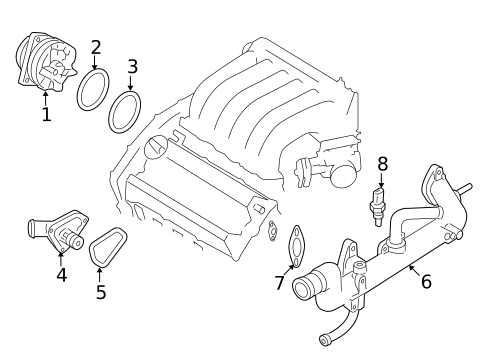 Water Pump for 2023 Nissan Pathfinder #2