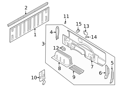 Front & Side Panels for 2003 Nissan Frontier #1