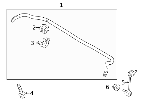 Stabilizer Bar & Components for 2017 Genesis G80 #2