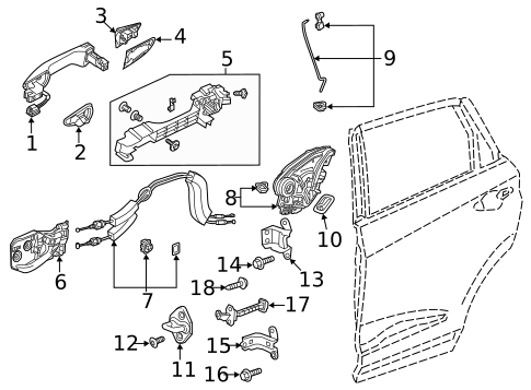 Lock & Hardware for 2025 Acura TLX #1