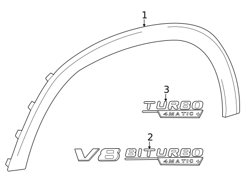 Exterior Trim - Fender for 2022 Mercedes-Benz GLE 53 AMG® SUV #0