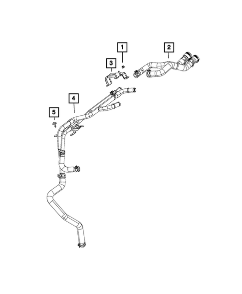 Air Conditioner and Heater Plumbing for 2023 Jeep Wrangler #1