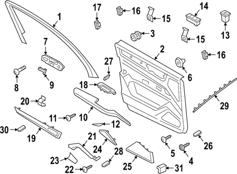 Rear Door for 2021 Porsche Cayenne #2