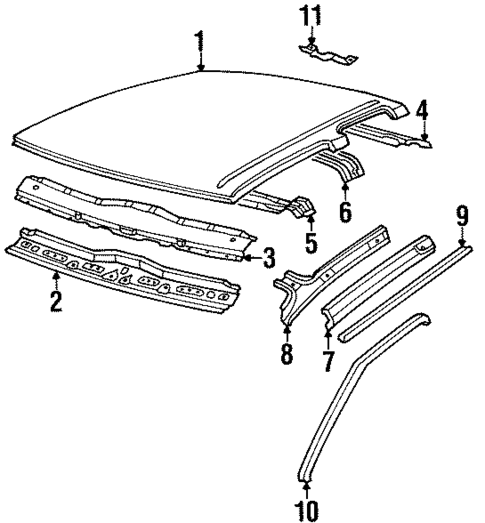 Roof & Components for 1989 Nissan D21 #0