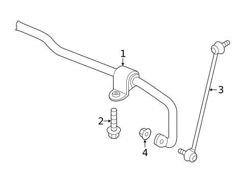 Stabilizer Bar & Components for 2023 Volkswagen Atlas #0