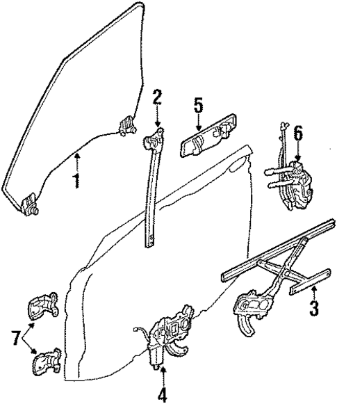 Front Door for 1989 Subaru DL #0