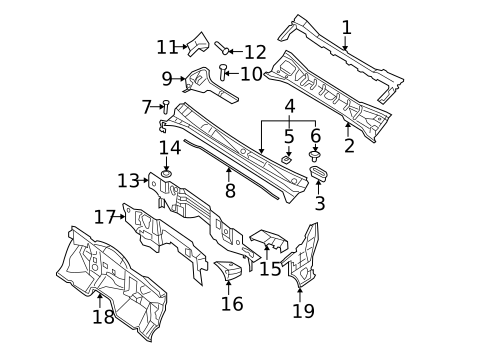 Cowl for 2011 Nissan Frontier #1