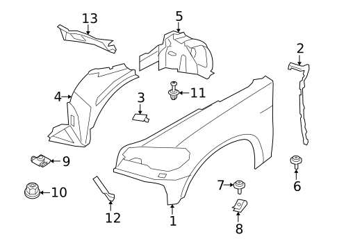 Fender & Components for 2022 BMW 430i Gran Coupe #1