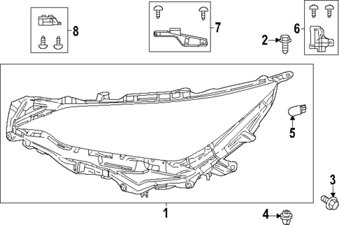 Headlamp Components for 2025 Lexus NX350h #3