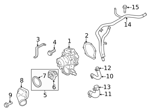 Water Pump for 2010 Subaru Impreza #0
