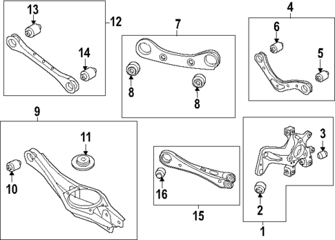 Rear Suspension for 2023 Hyundai Ioniq 6 #1
