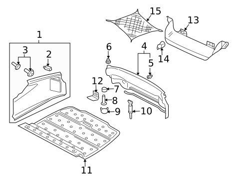 Interior Trim - Rear Body for 2001 Audi TT Quattro #1