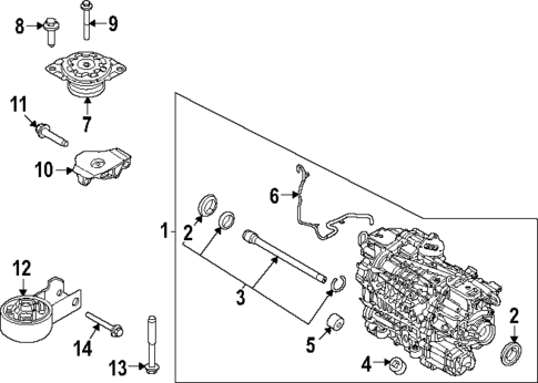 Traction Motor Components for 2023 Ford Mustang Mach-E #0