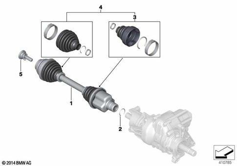 Drive Shaft for 2019 Mini Cooper S ALL4 #1