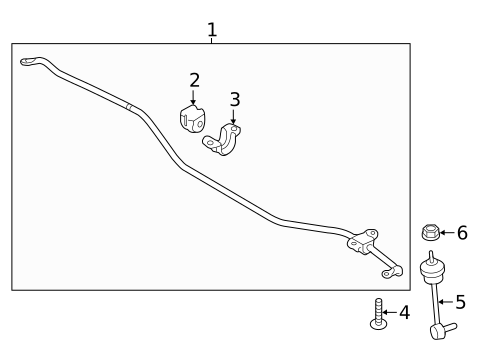 Stabilizer Bar & Components for 2015 Kia K900 #1