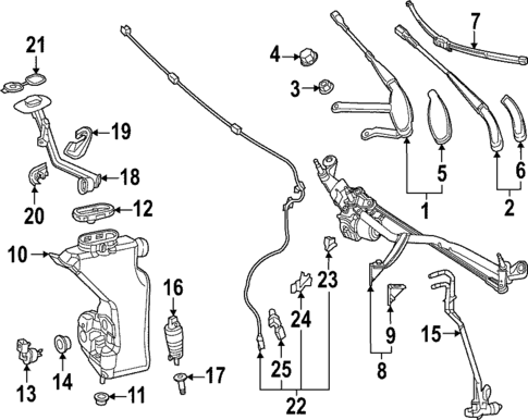 Wipers for 2022 Mercedes-Benz CLS450 #0