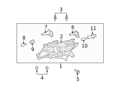 Bulbs - Chassis for 2013 Toyota Venza #0