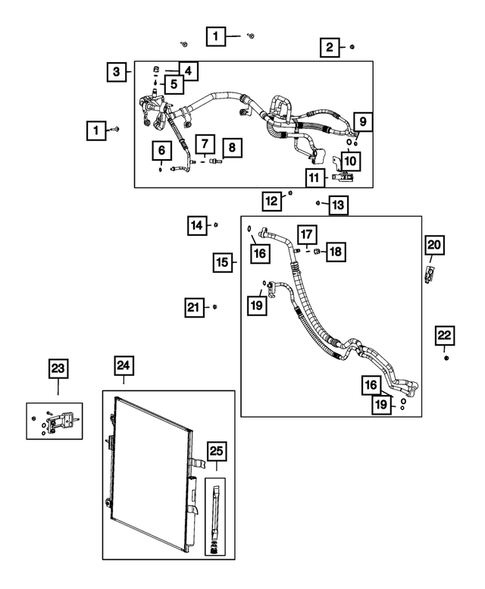 Air Conditioner and Heater Plumbing for 2022 Jeep Grand Wagoneer #1