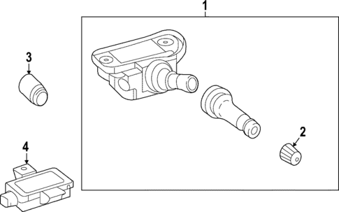 Tire Pressure Monitor Components for 2024 Mercedes-Benz E450 #1