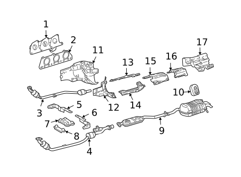 Exhaust Manifold for 2006 Mercedes-Benz CLK350 #0
