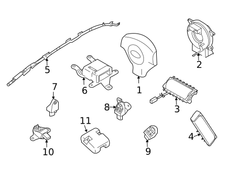 Air Bag Components for 2013 Subaru Forester #0