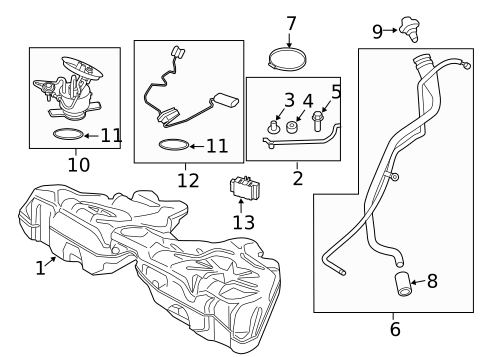 Fuel System Components for 2016 BMW 535i GT #0