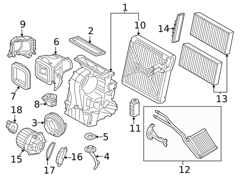Blower Motor & Fan for 2021 BMW X2 #0