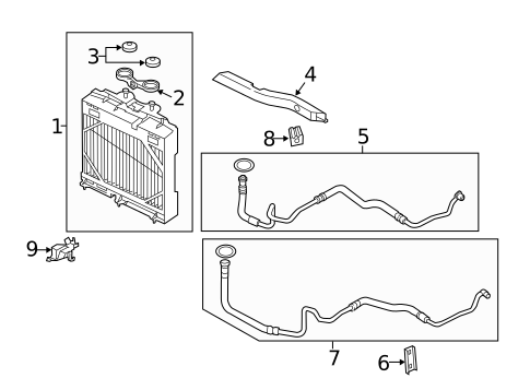 Oil Cooler for 2011 BMW 550i xDrive #0