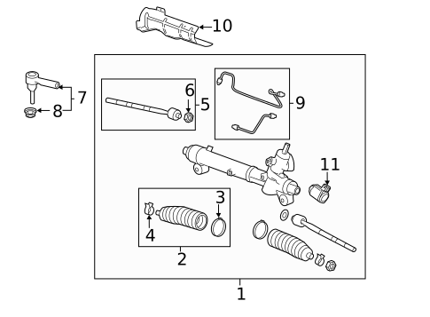 Steering Gear & Linkage for 2015 Cadillac SRX #0