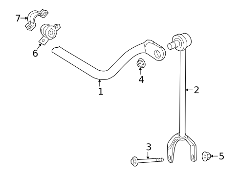 Stabilizer Bar & Components for 2025 Lexus LS500h #0