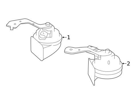 Horn for 2016 Mercedes-Benz B 250e #0