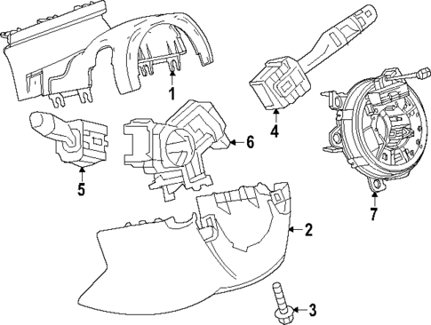 Shroud, Switches & Levers for 2025 Chevrolet Suburban #5