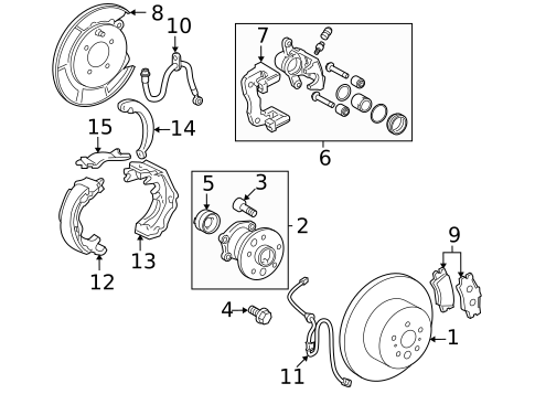 Parking Brake for 2009 Lexus ES350 #0