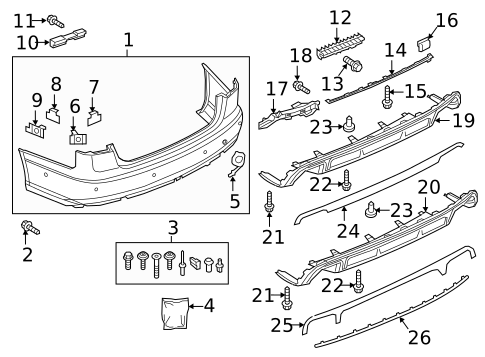Bumper & Components - Rear for 2017 Audi A6 Quattro #1