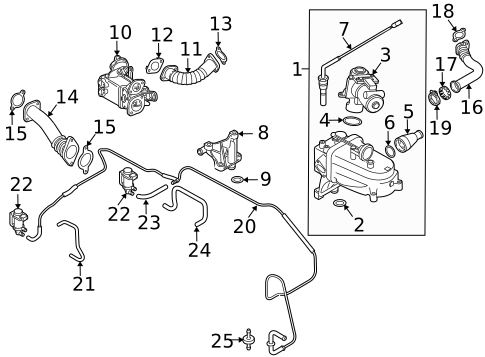 Emission Components for 2009 Volkswagen Touareg #0