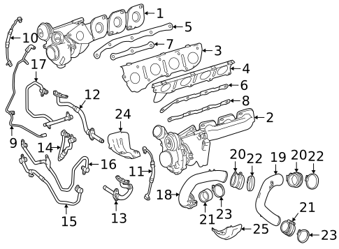 Turbocharger & Components for 2014 Mercedes-Benz E63 AMG S #3
