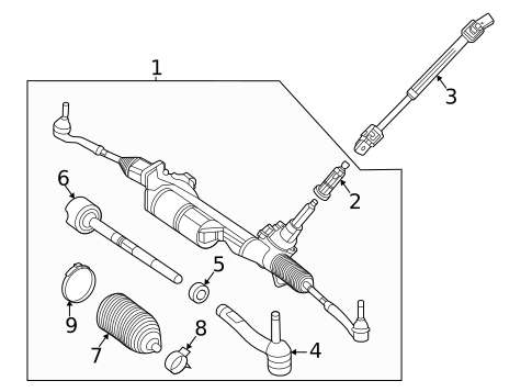 Steering Gear & Linkage for 2021 Mercedes-Benz GLE350 #1