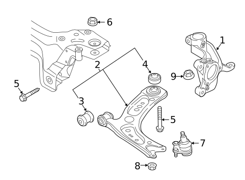Suspension Components for 2019 Volkswagen Golf Alltrack #6