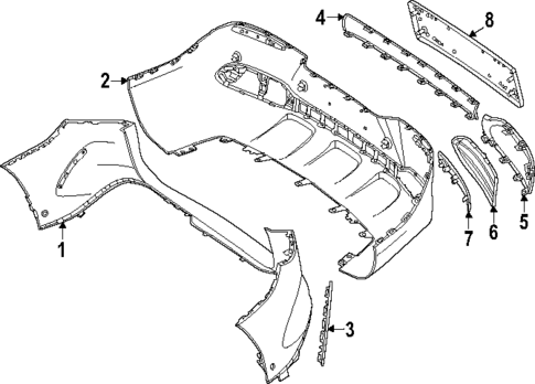 Bumper & Components - Rear for 2022 Mercedes-Benz GLS 63 AMG® #3
