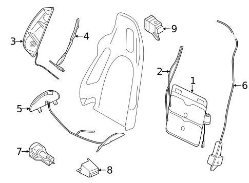 Front Seat Components for 2013 Porsche 911 #3