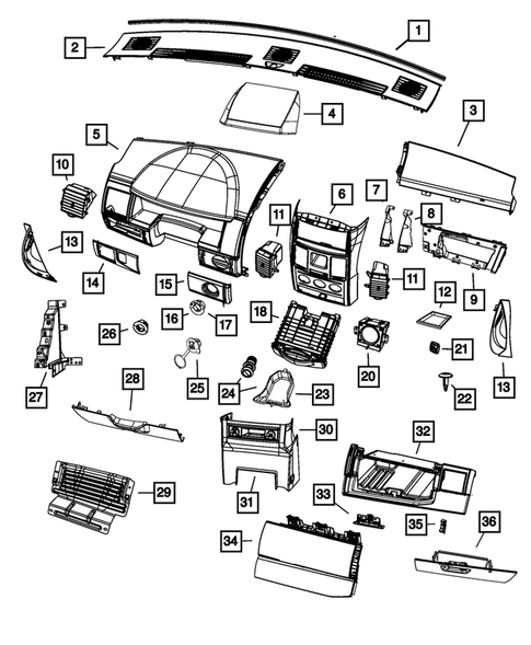 Instrument Panel for 2010 Dodge Grand Caravan #0