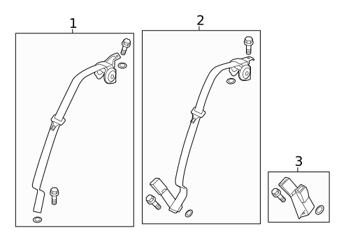 Seat Belt for 2021 Acura ILX #1