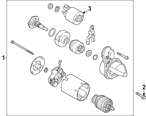 Starter for 2024 Hyundai Kona #1