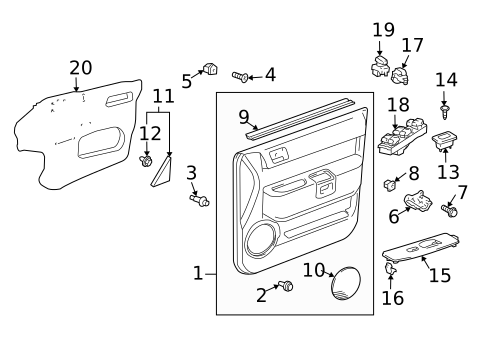 Front Door for 2004 Scion xB #0