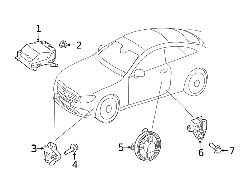Air Bag Components for 2022 Mercedes-Benz CLS 450 #1