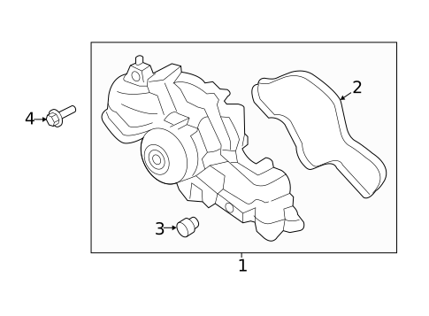 Water Pump for 2014 Ford Police Interceptor Sedan #0